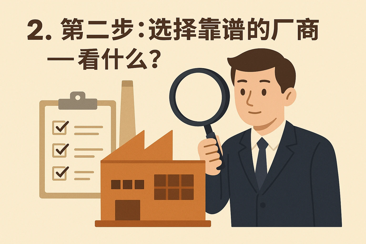 2. 第二步：选择靠谱的厂商——看什么？