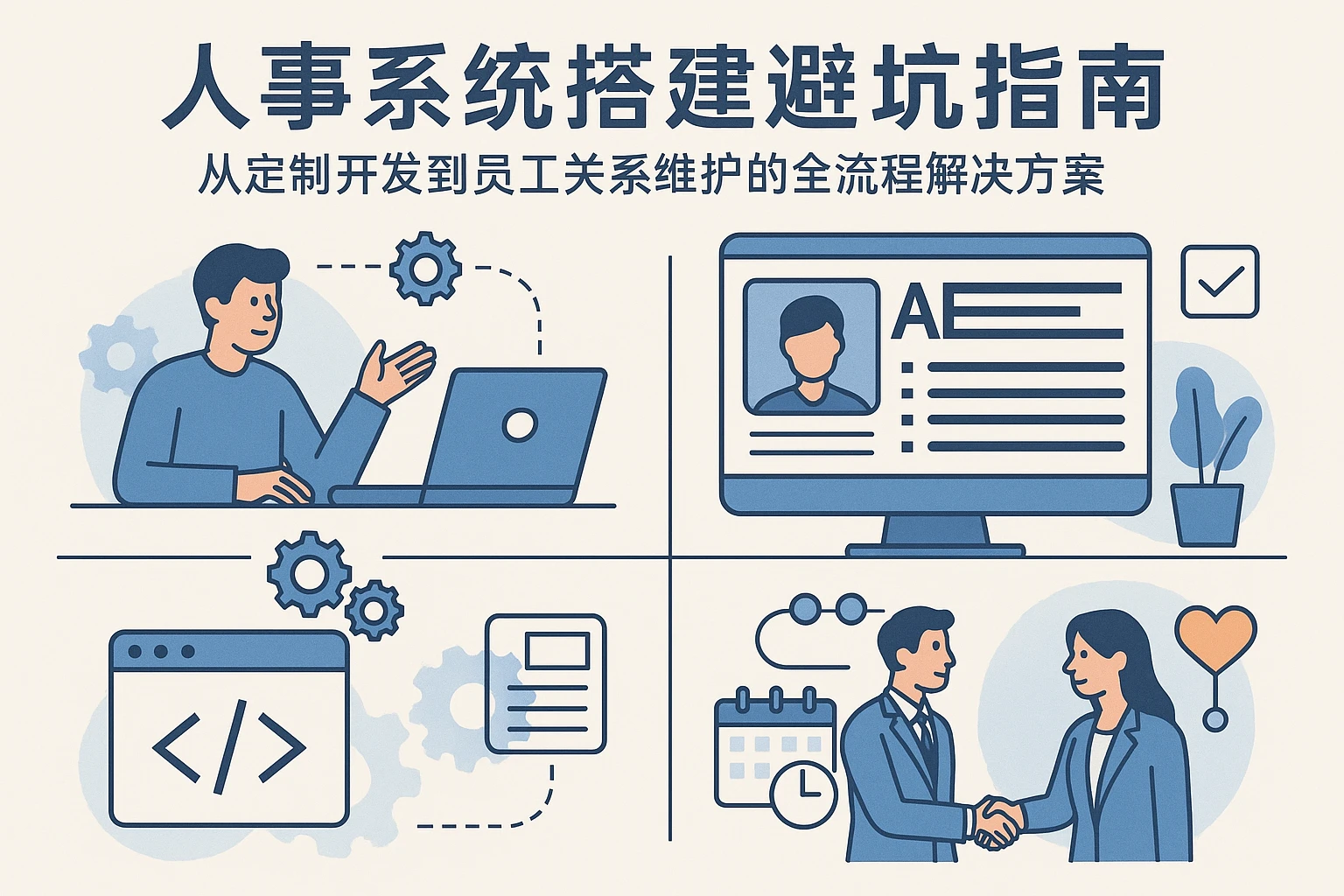人事系统搭建避坑指南：从定制开发到员工关系维护的全流程解决方案