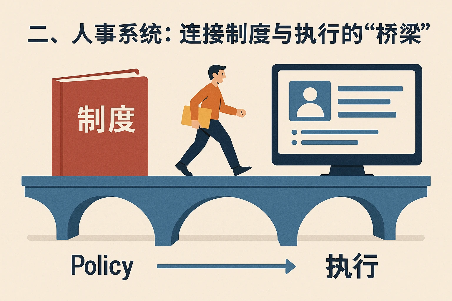 二、人事系统：连接制度与执行的“桥梁”