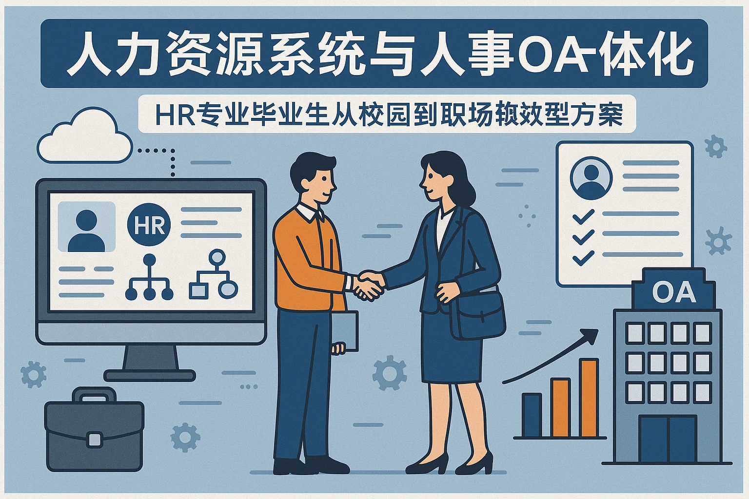 人力资源系统与人事OA一体化：HR专业毕业生从校园到职场的高效转型方案