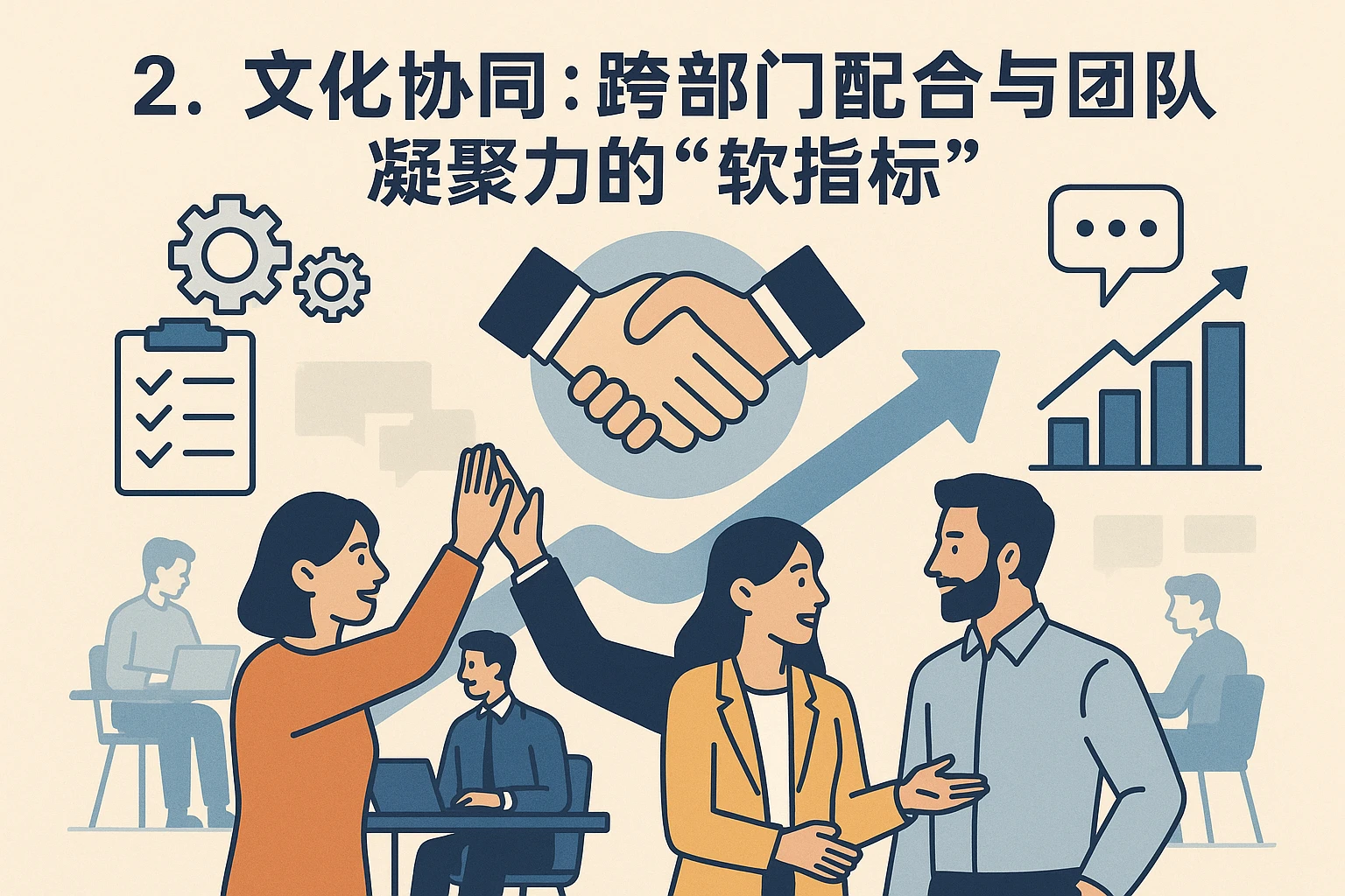 2. 文化协同：跨部门配合与团队凝聚力的“软指标”