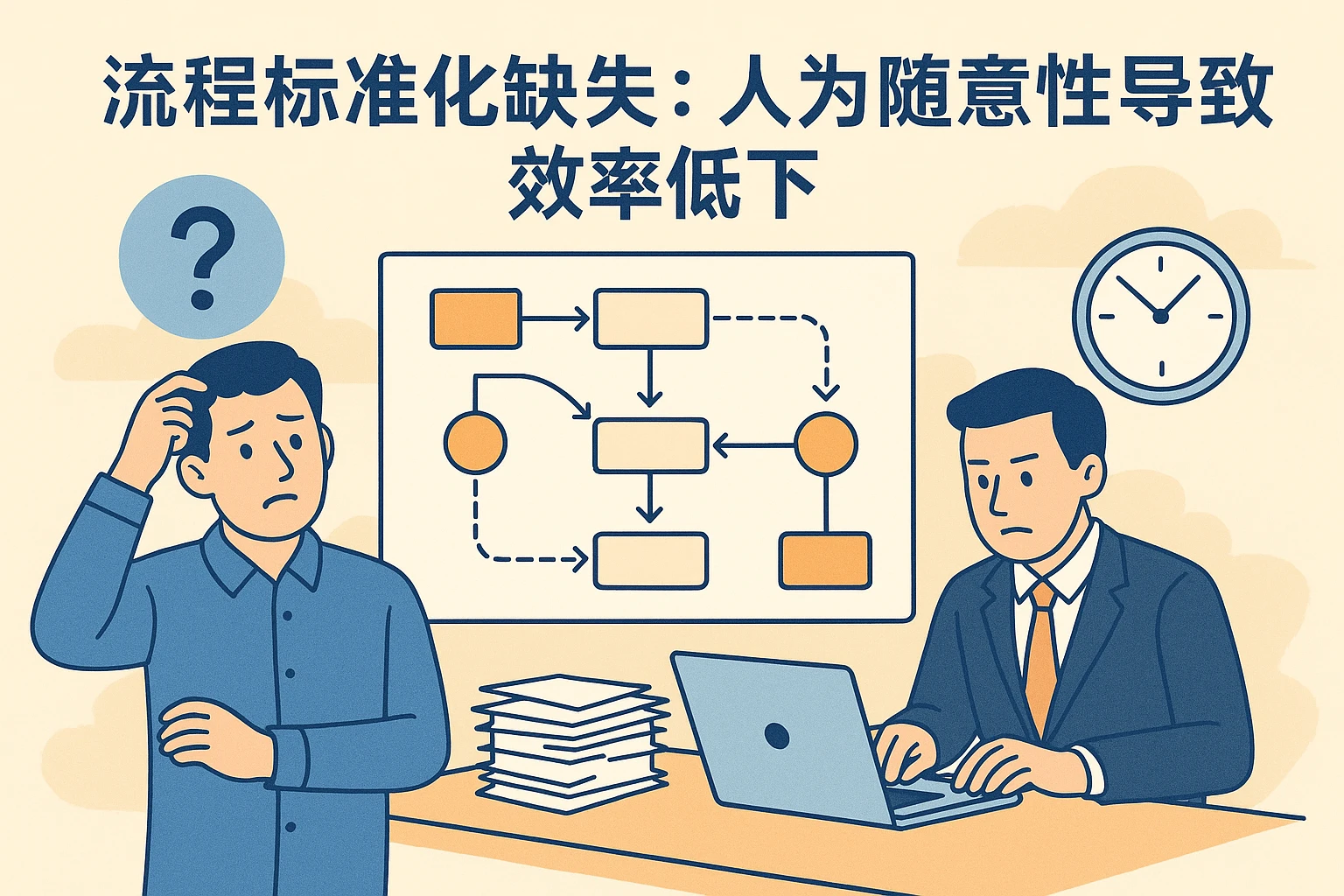 2. 流程标准化缺失：人为随意性导致效率低下