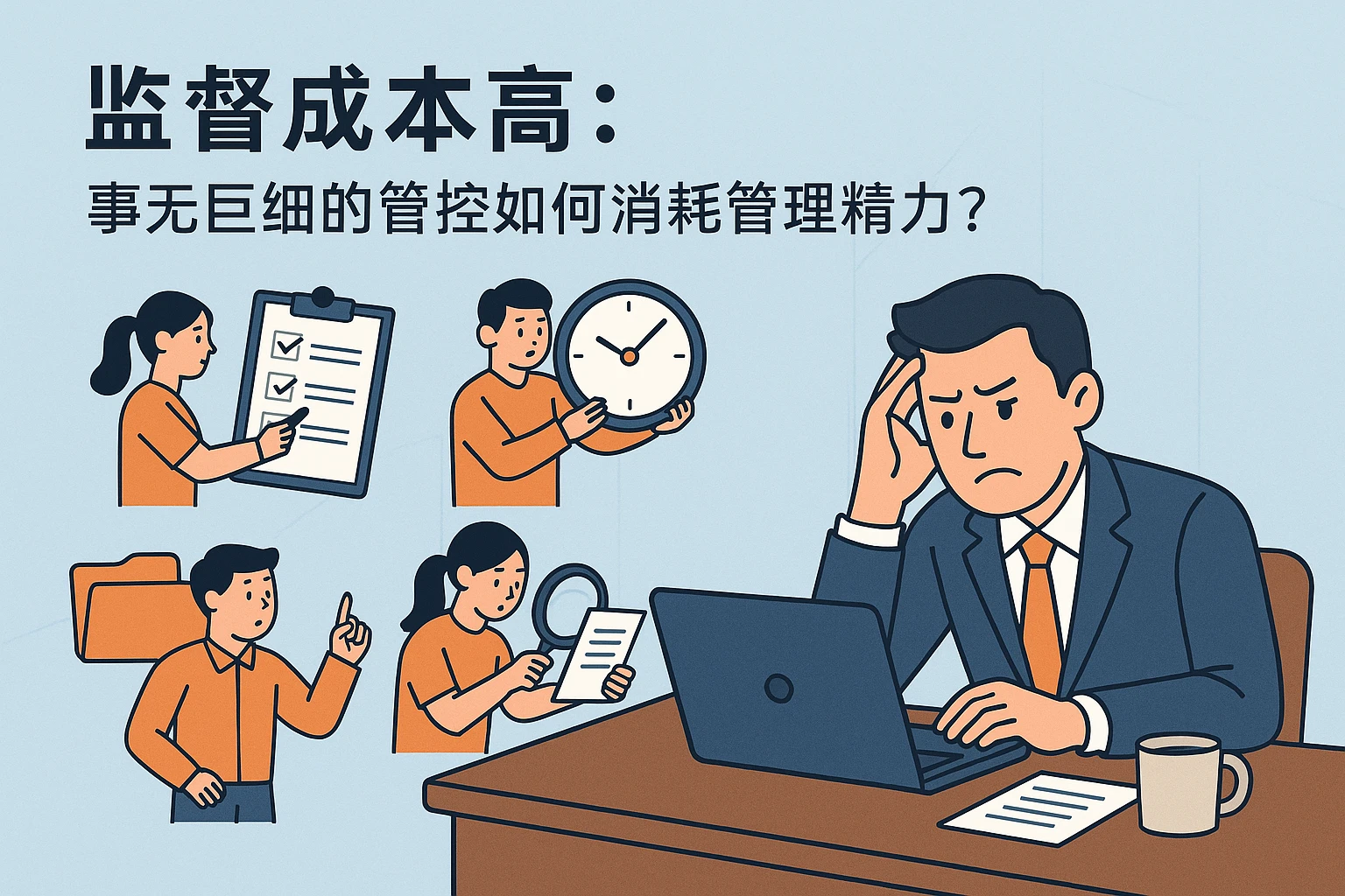 2. 监督成本高：事无巨细的管控如何消耗管理精力？