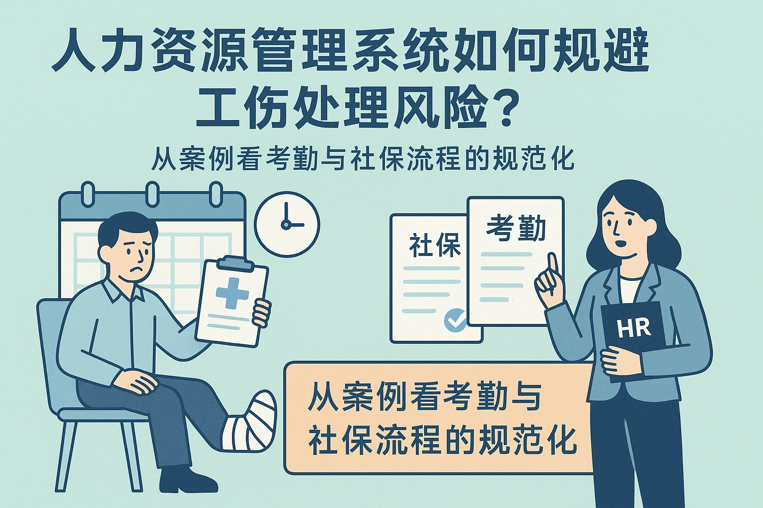 人力资源管理系统如何规避工伤处理风险？从案例看考勤与社保流程的规范化