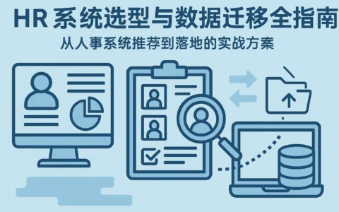 HR系统选型与数据迁移全指南：从人事系统推荐到落地的实战方案