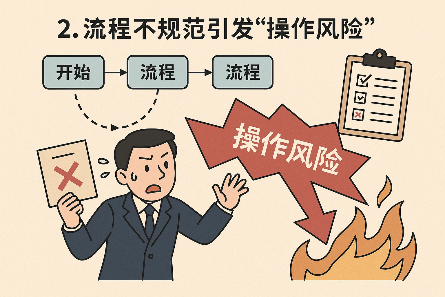 2. 流程不规范引发“操作风险”