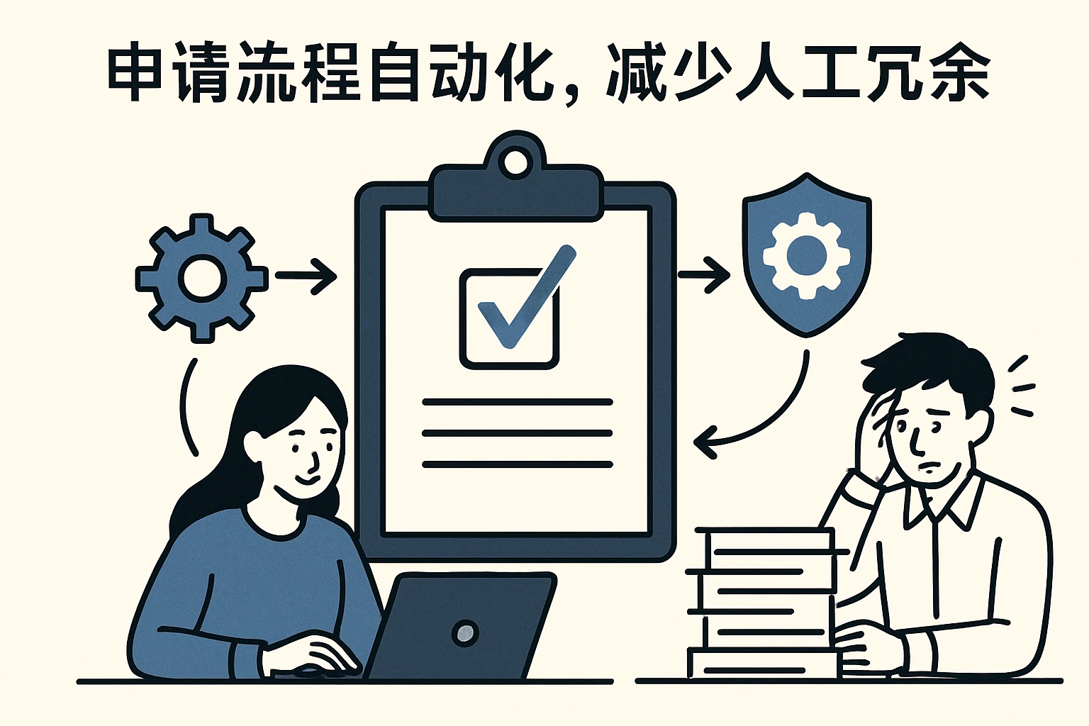 2. 申请流程自动化，减少人工冗余