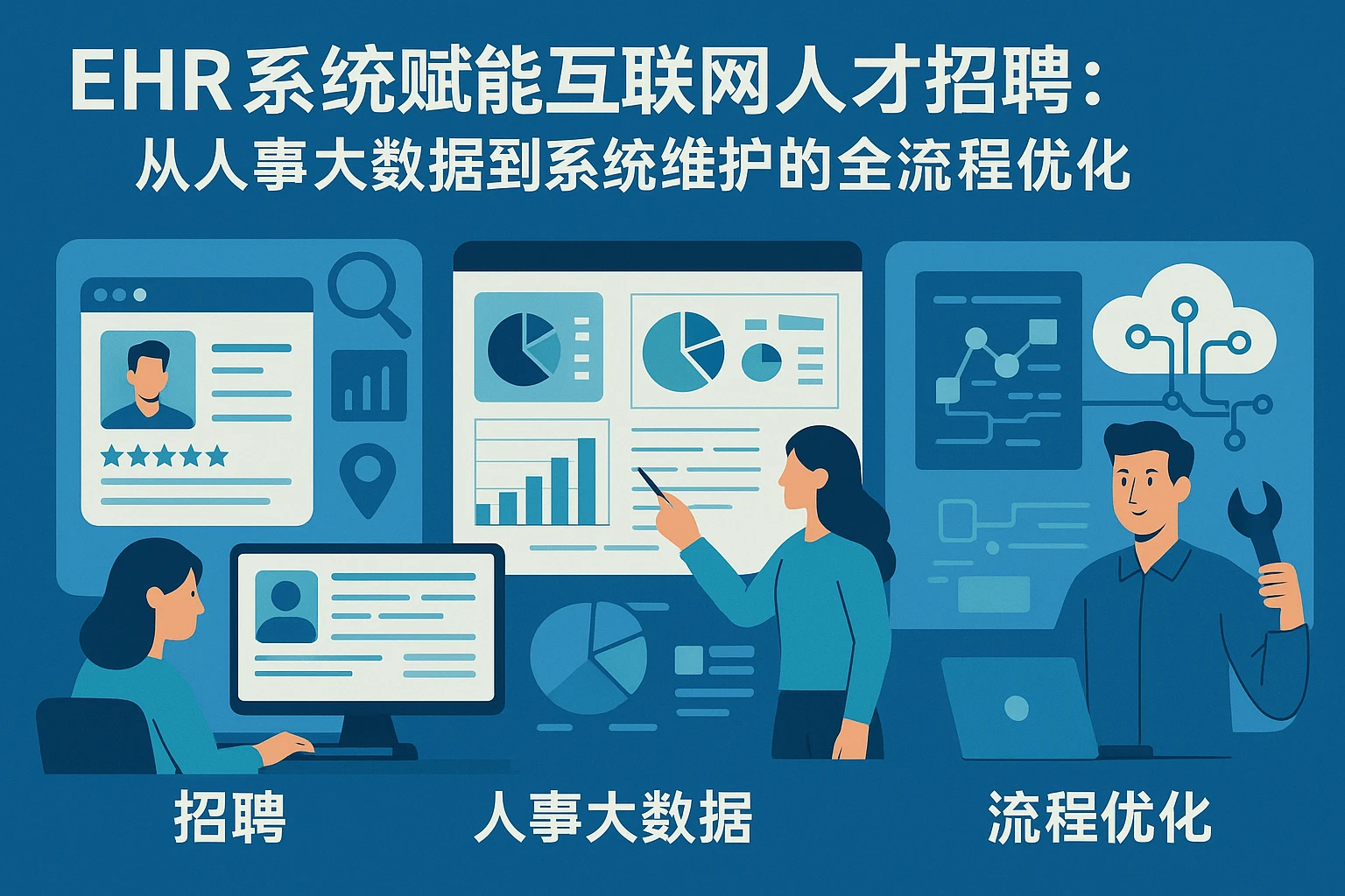 EHR系统赋能互联网人才招聘：从人事大数据到系统维护的全流程优化