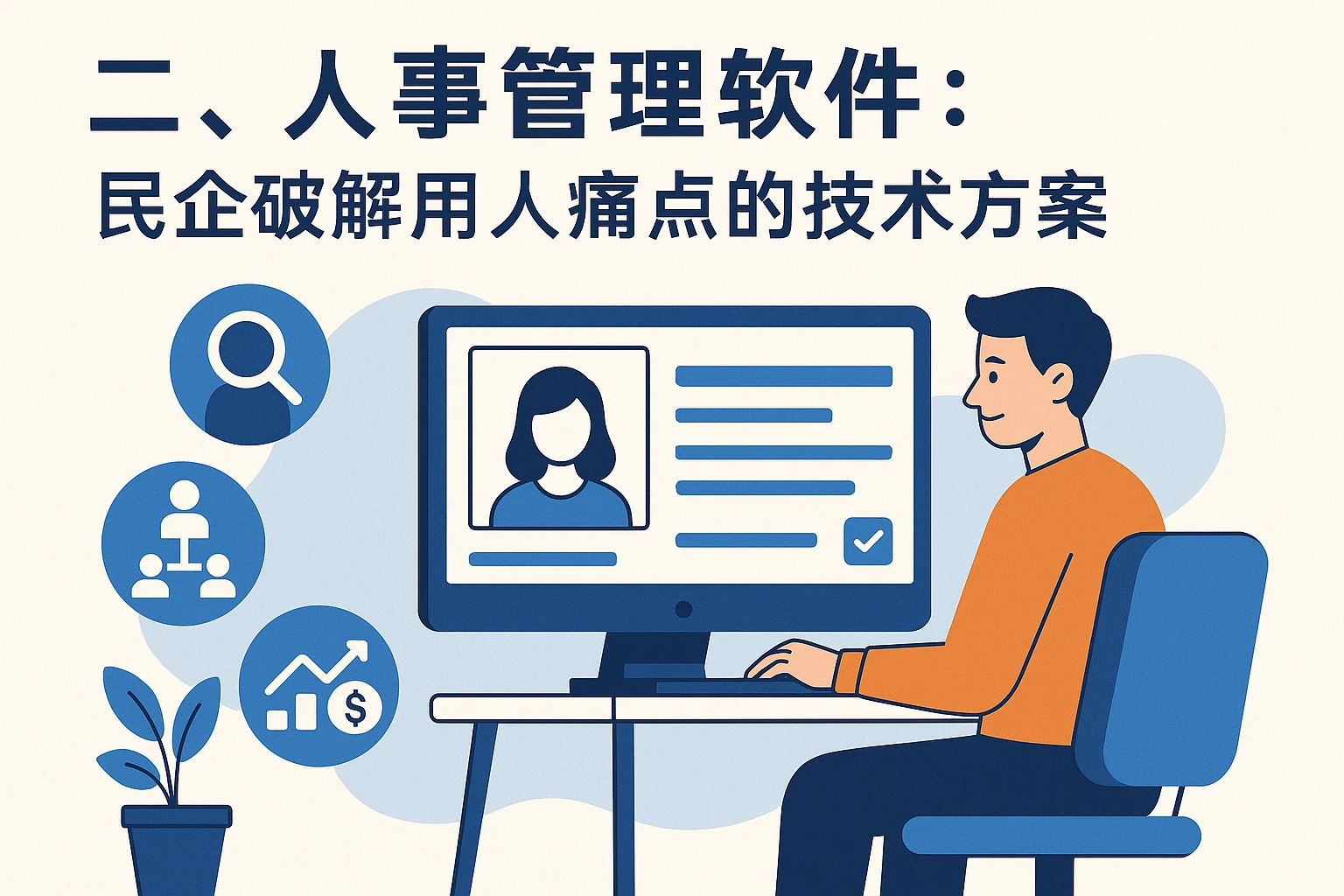 二、人事管理软件：民企破解用人痛点的技术方案