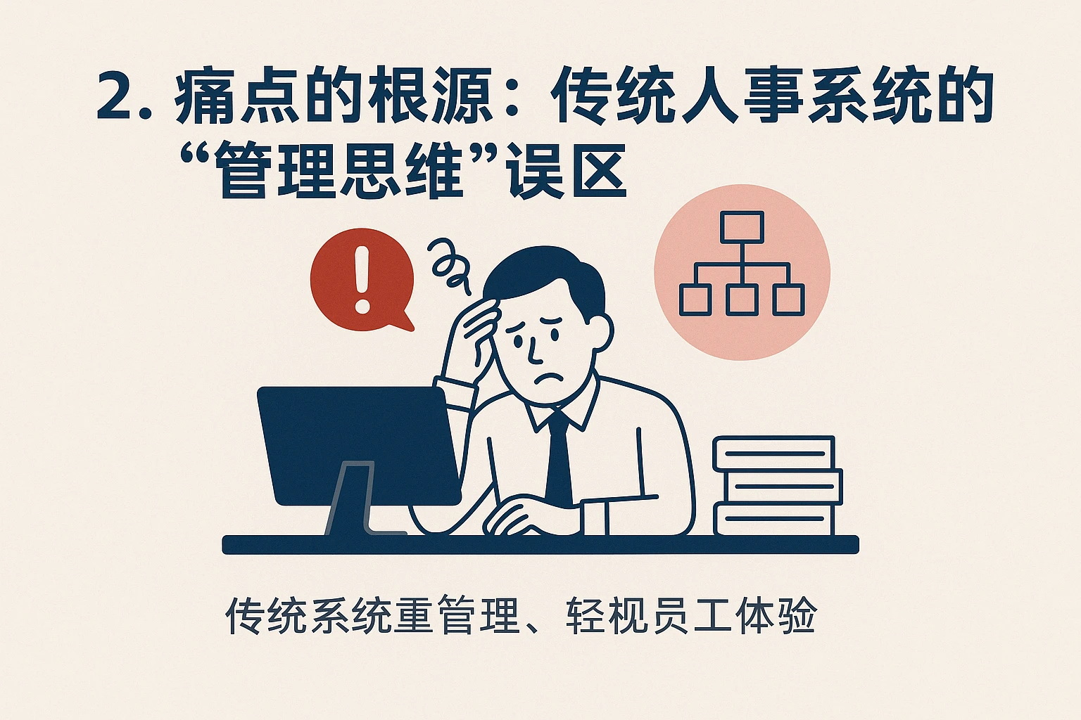 2. 痛点的根源：传统人事系统的“管理思维”误区