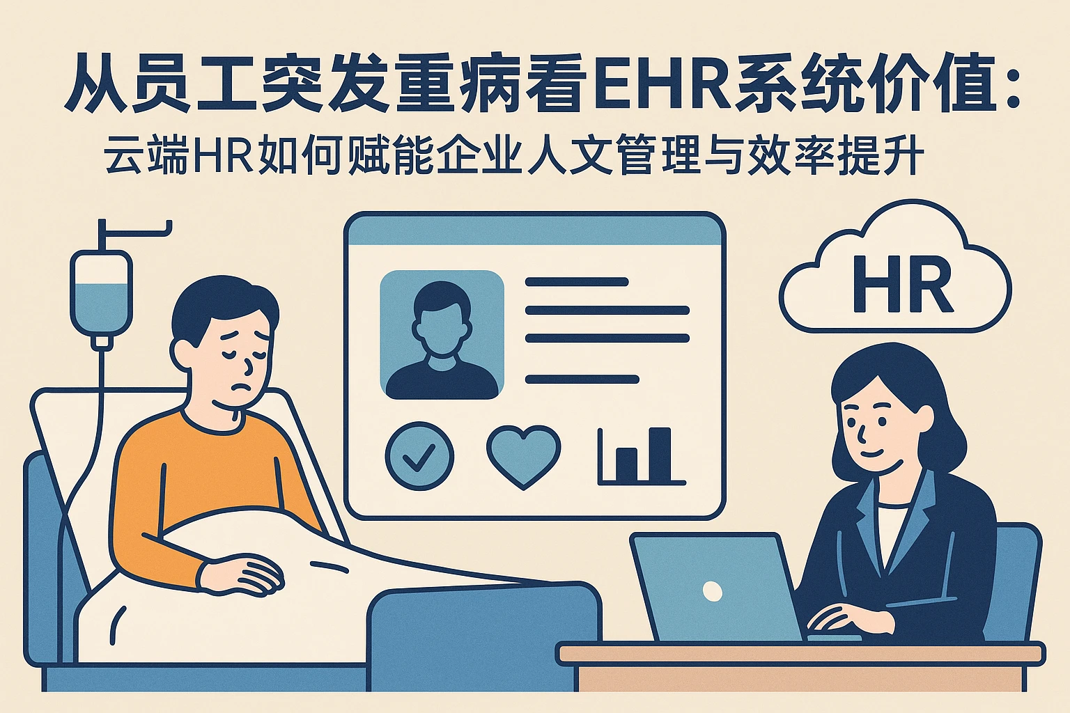 从员工突发重病看ehr系统价值：云端HR如何赋能企业人文管理与效率提升