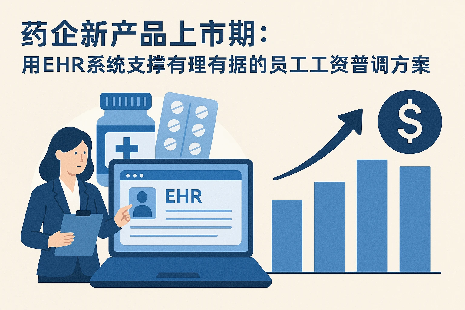 药企新产品上市期：用EHR系统支撑有理有据的员工工资普调方案