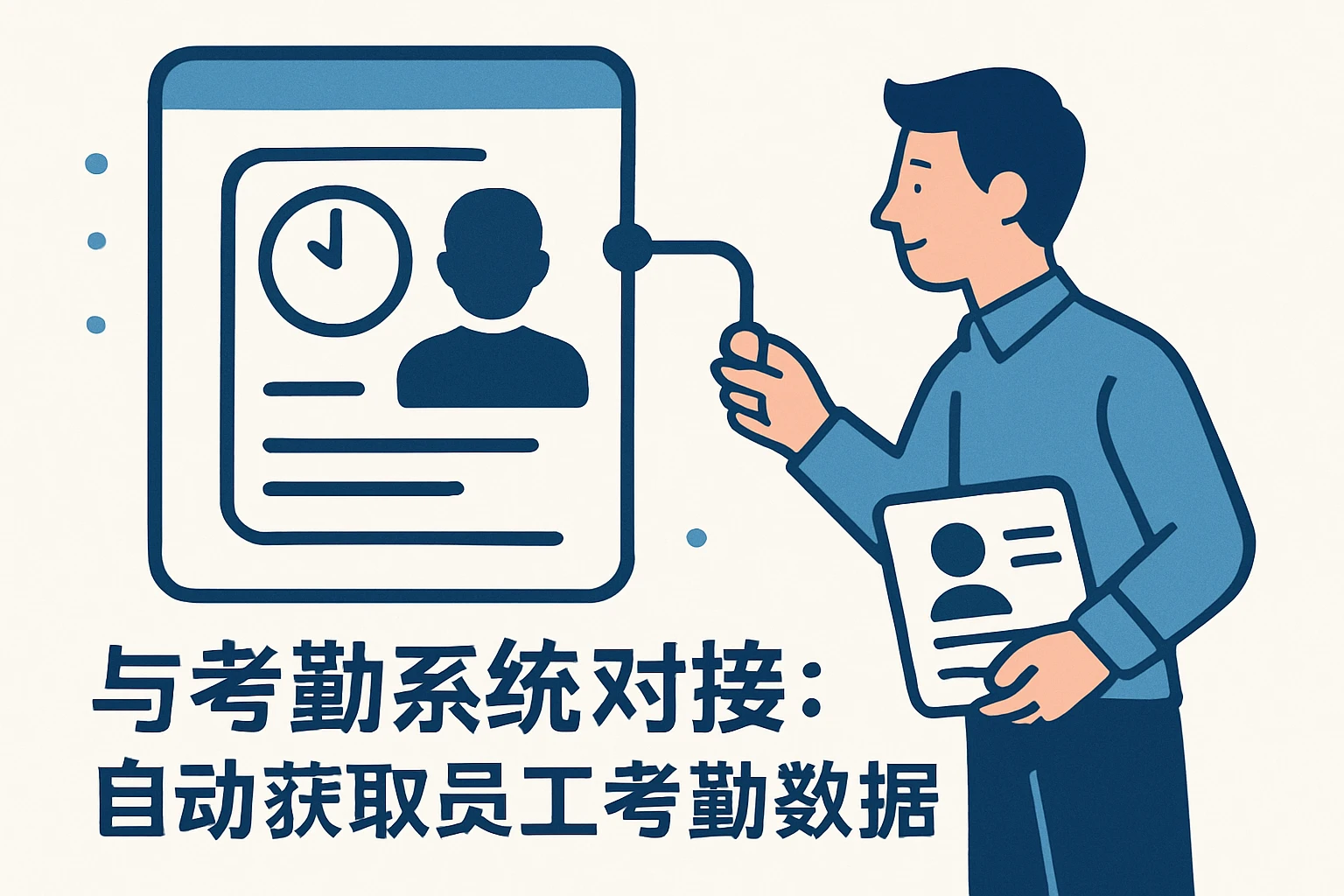 1. 与考勤系统对接：自动获取员工考勤数据