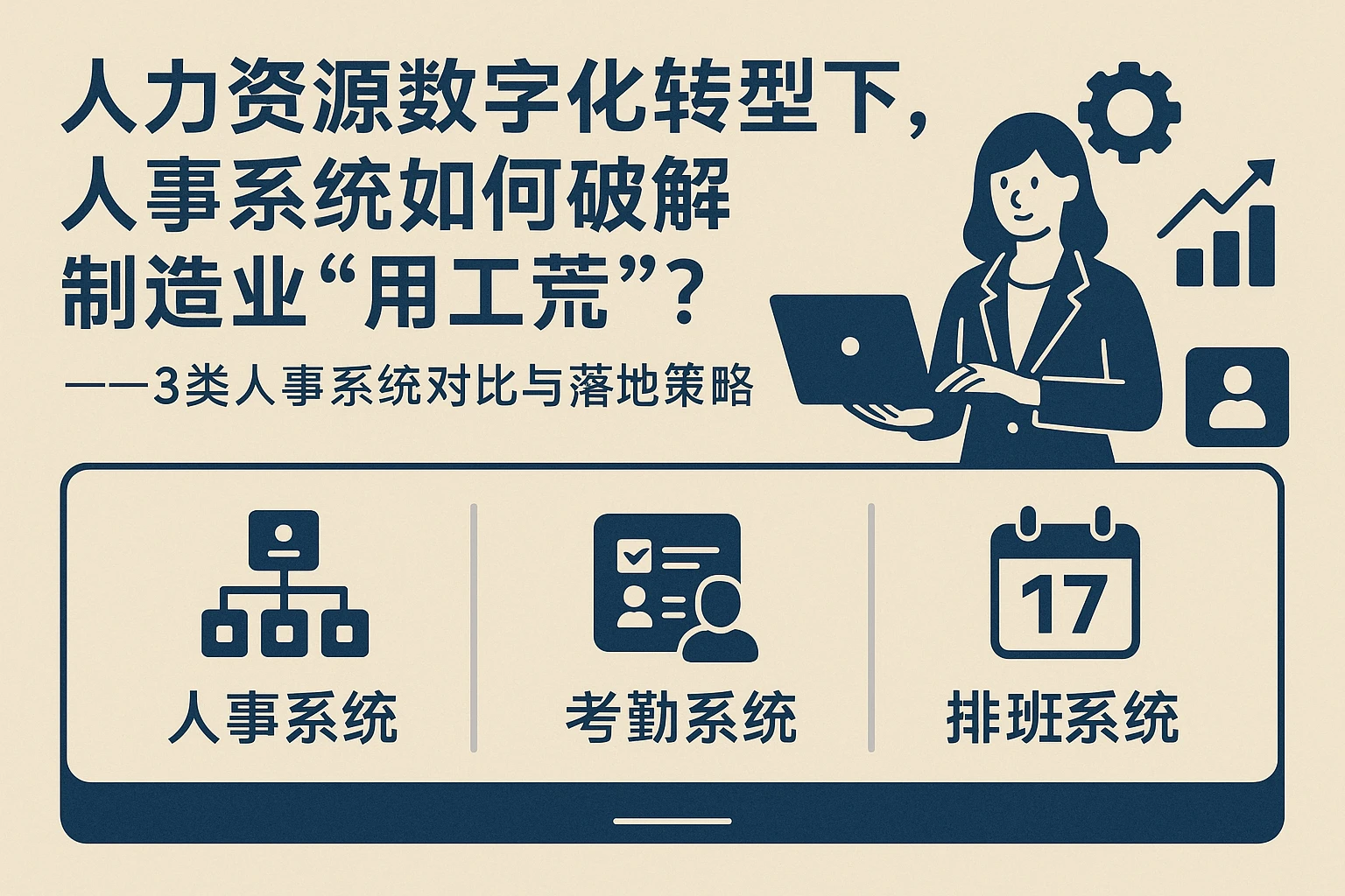 人力资源数字化转型下，人事系统如何破解制造业“用工荒”？——3类人事系统对比与落地策略