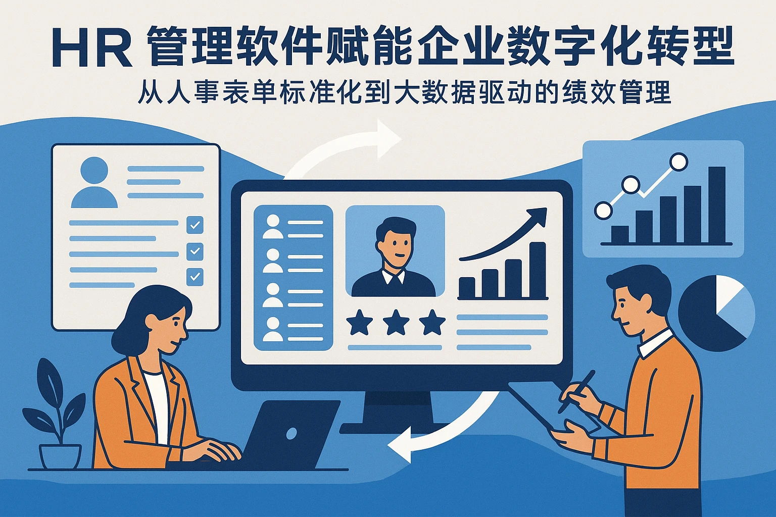 HR管理软件赋能企业数字化转型：从人事表单标准化到大数据驱动的绩效管理