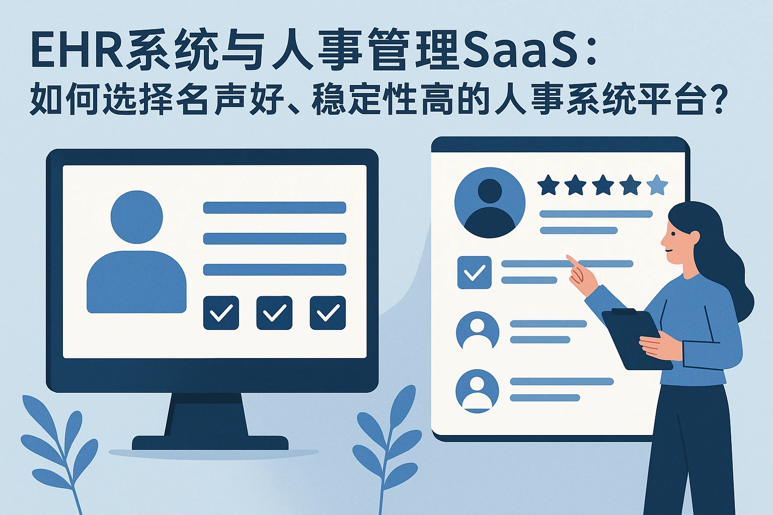 EHR系统与人事管理SaaS：如何选择名声好、稳定性高的人事系统平台？
