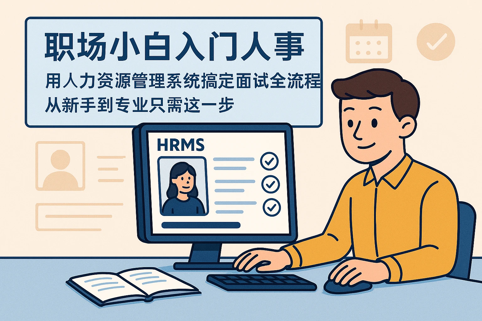 职场小白入门人事：用人力资源管理系统搞定面试全流程，从新手到专业只需这一步