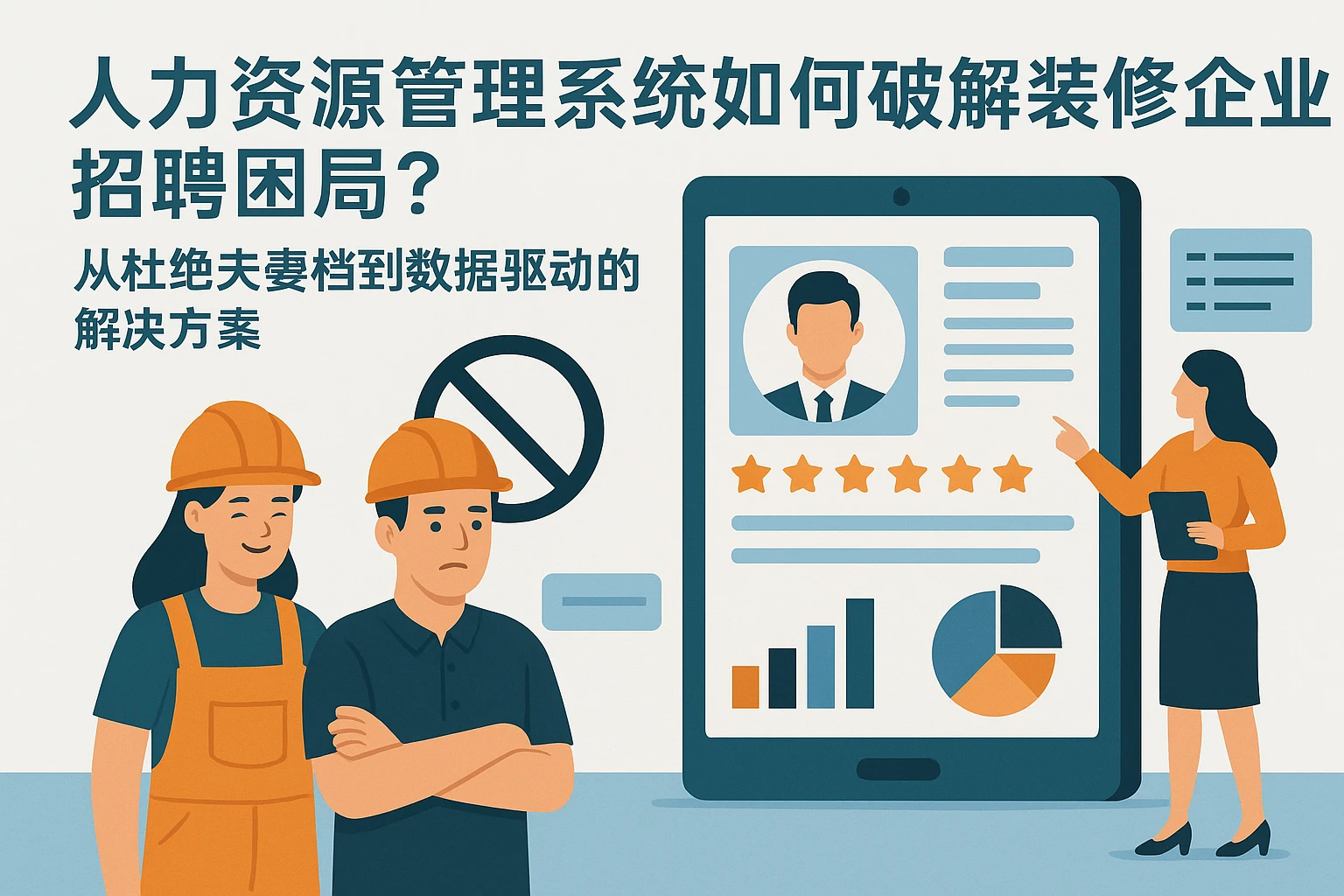 人力资源管理系统如何破解装修企业招聘困局？从杜绝夫妻档到数据驱动的解决方案