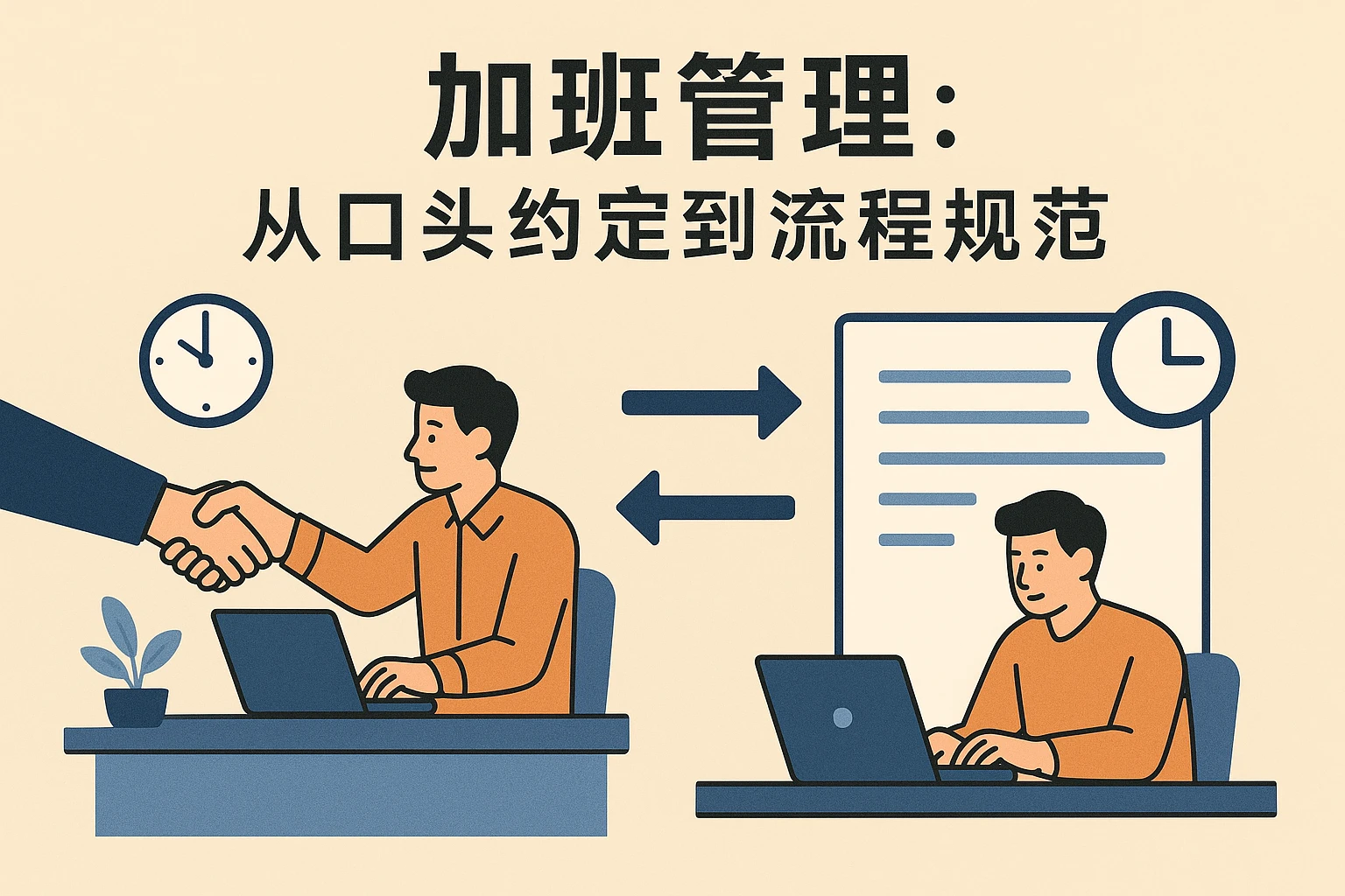 2. 加班管理：从“口头约定”到“流程规范”