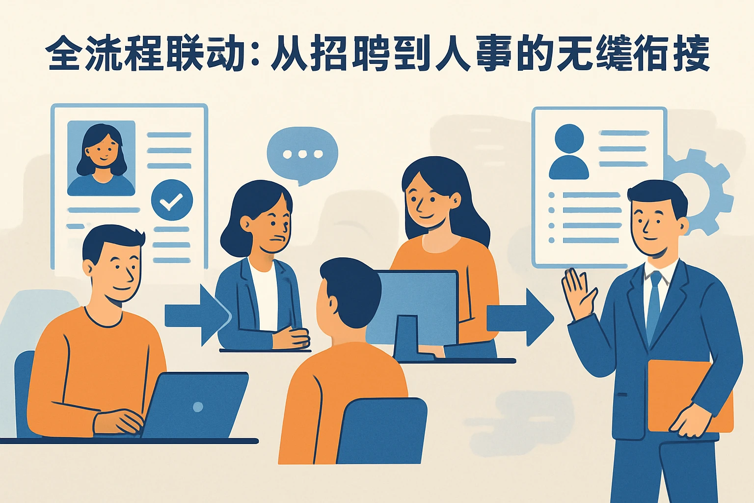 2. 全流程联动：从招聘到人事的无缝衔接