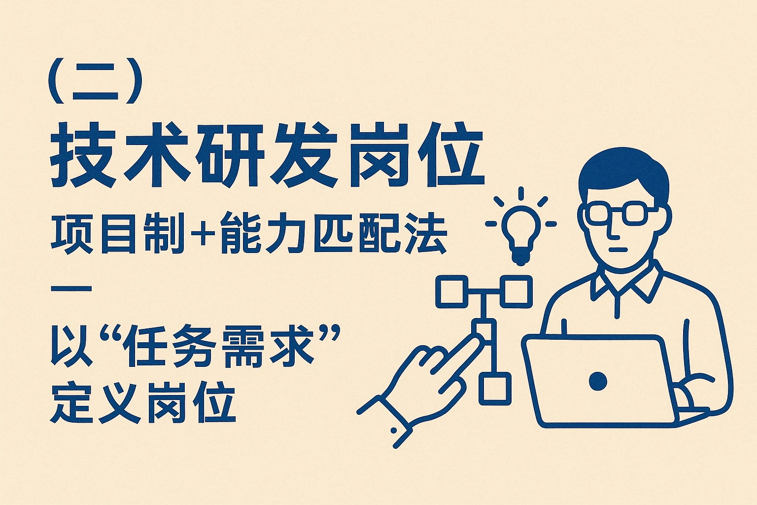 （二）技术研发岗位：项目制+能力匹配法——以“任务需求”定义岗位