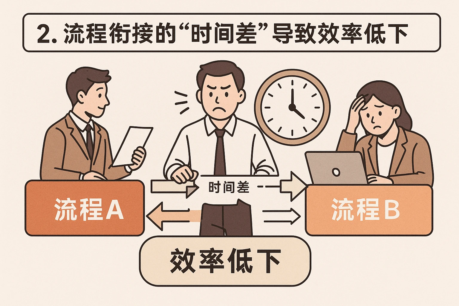 2. 流程衔接的“时间差”导致效率低下