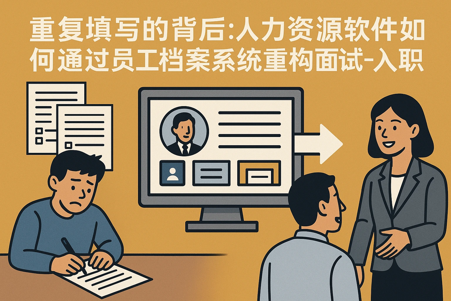 重复填写的背后：人力资源软件如何通过员工档案系统重构面试-入职流程
