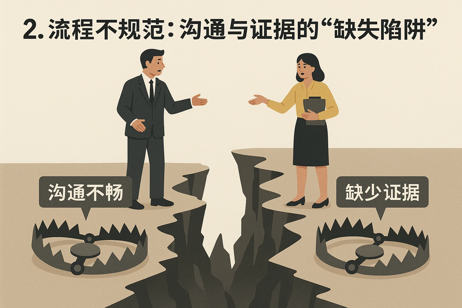 2. 流程不规范：沟通与证据的“缺失陷阱”