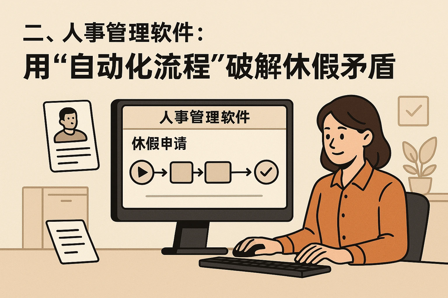 二、人事管理软件：用“自动化流程”破解休假矛盾