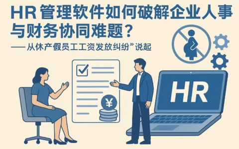 HR管理软件如何破解企业人事与财务协同难题?——从休产假员工工资发放纠纷说起