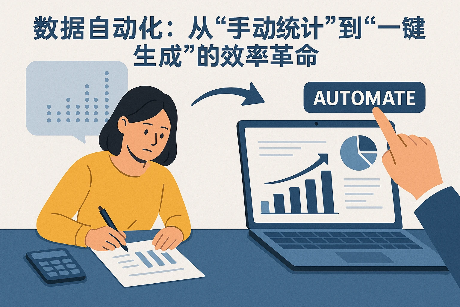 2. 数据自动化：从“手动统计”到“一键生成”的效率革命