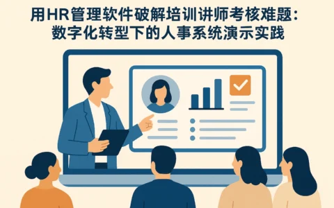 用HR管理软件破解培训讲师考核难题：数字化转型下的人事系统演示实践