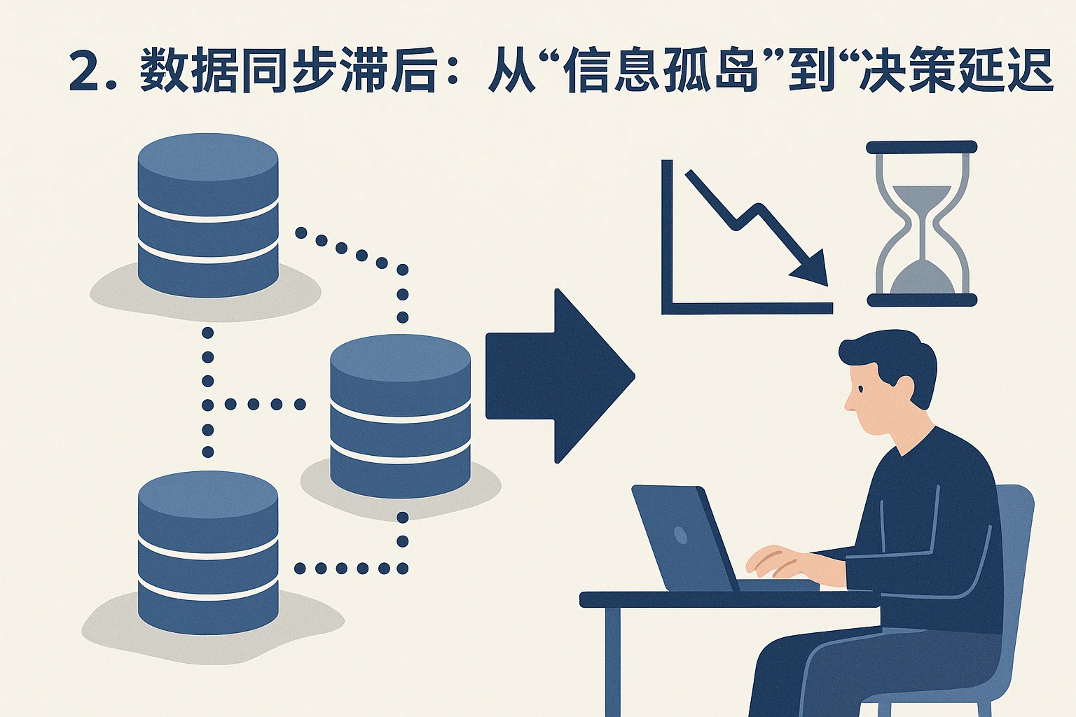 2. 数据同步滞后：从“信息孤岛”到“决策延迟”