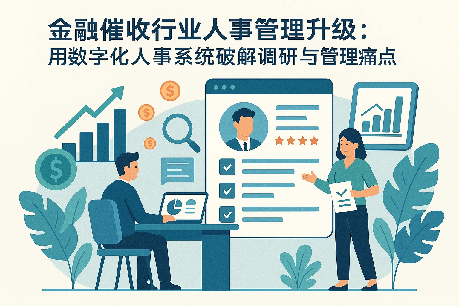 金融催收行业人事管理升级：用数字化人事系统破解调研与管理痛点