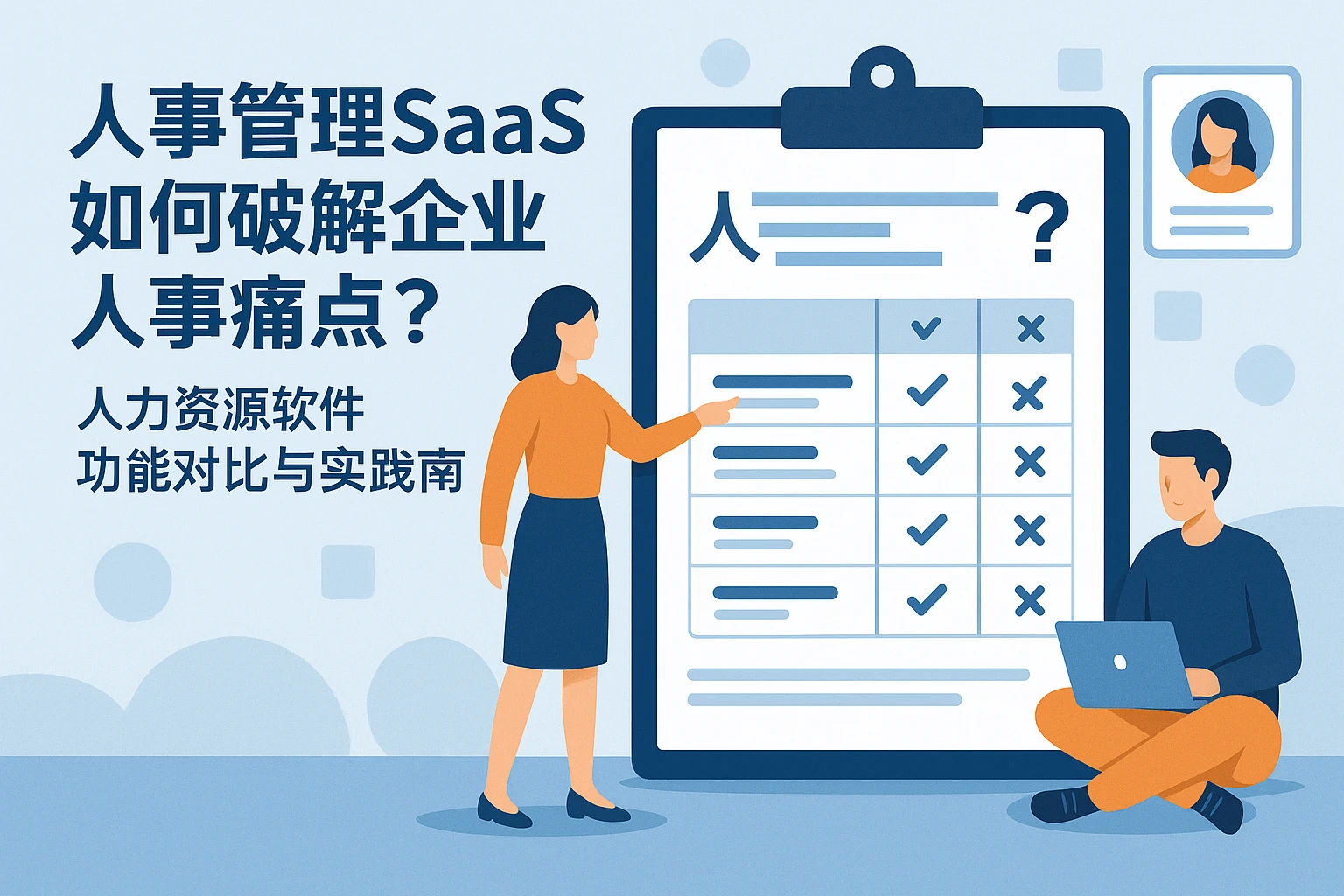 人事管理SaaS如何破解企业人事痛点？人力资源软件功能对比与实践指南
