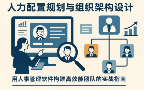 人力配置规划与组织架构设计:用人事管理软件构建高效能团队的实战指南