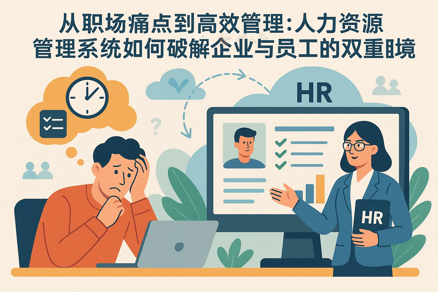 从职场痛点到高效管理：人力资源管理系统如何破解企业与员工的双重困境