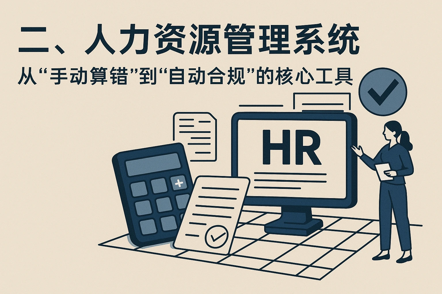 二、人力资源管理系统：从“手动算错”到“自动合规”的核心工具