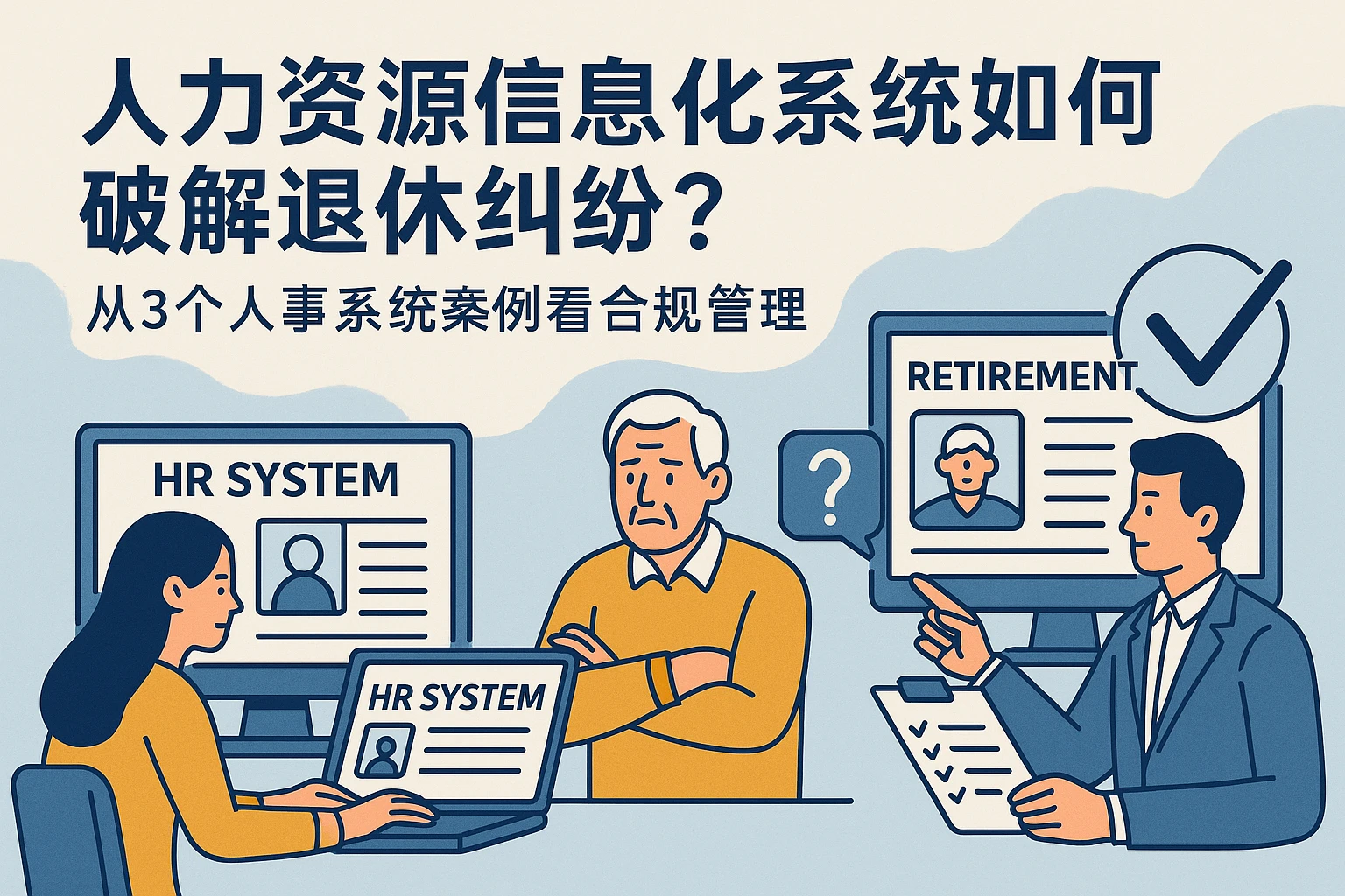 人力资源信息化系统如何破解退休纠纷？从3个人事系统案例看合规管理