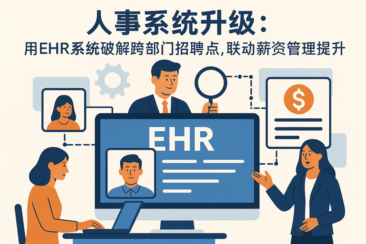 人事系统升级：用EHR系统破解跨部门招聘痛点，联动薪资管理提升效率