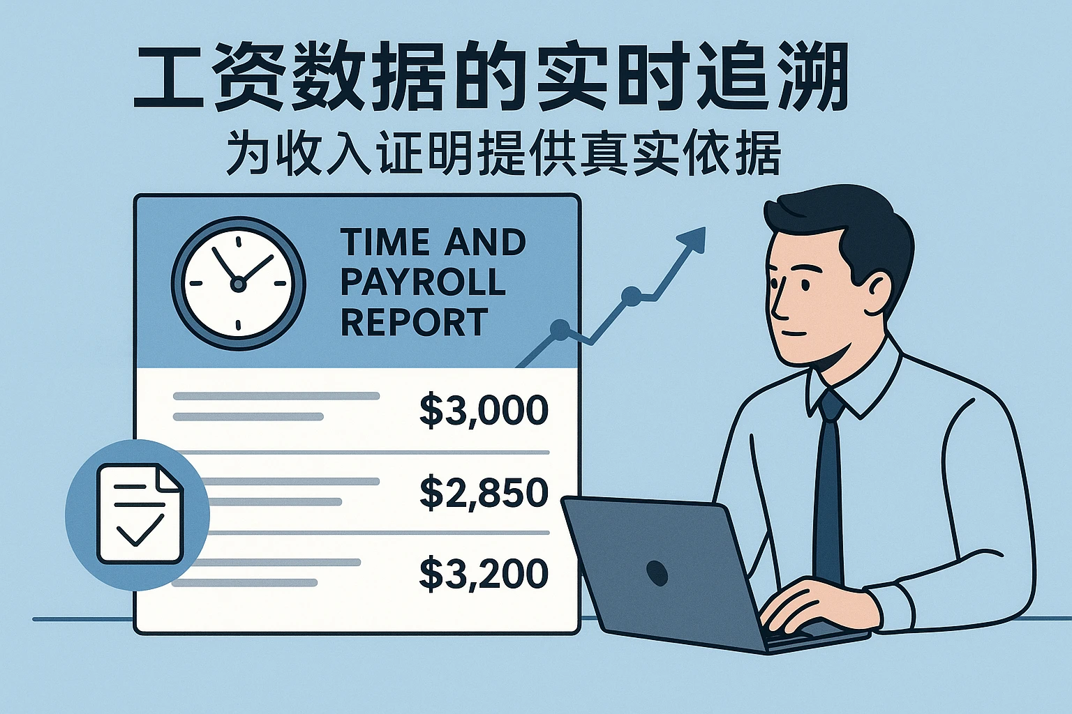 2. 工资数据的实时追溯：为收入证明提供真实依据