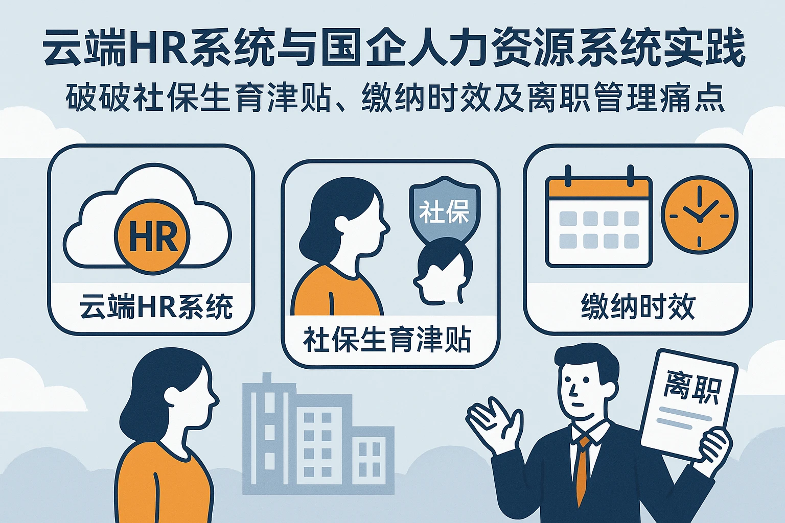 云端HR系统与国企人力资源系统实践：破解社保生育津贴、缴纳时效及离职管理痛点
