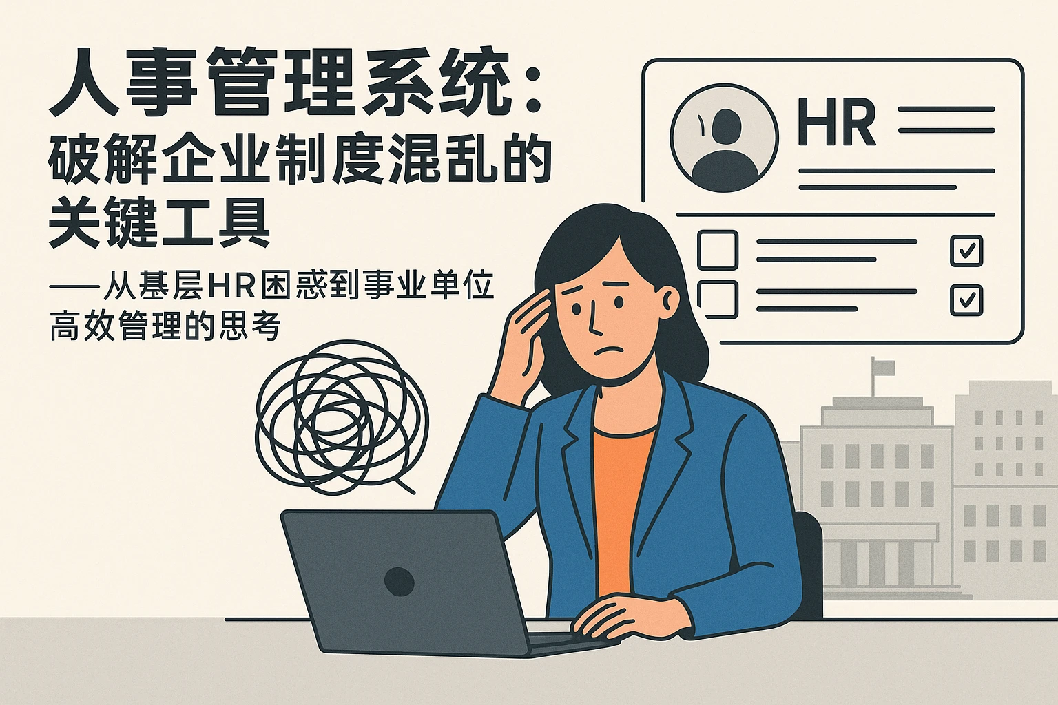 人事管理系统：破解企业制度混乱的关键工具——从基层HR困惑到事业单位高效管理的思考