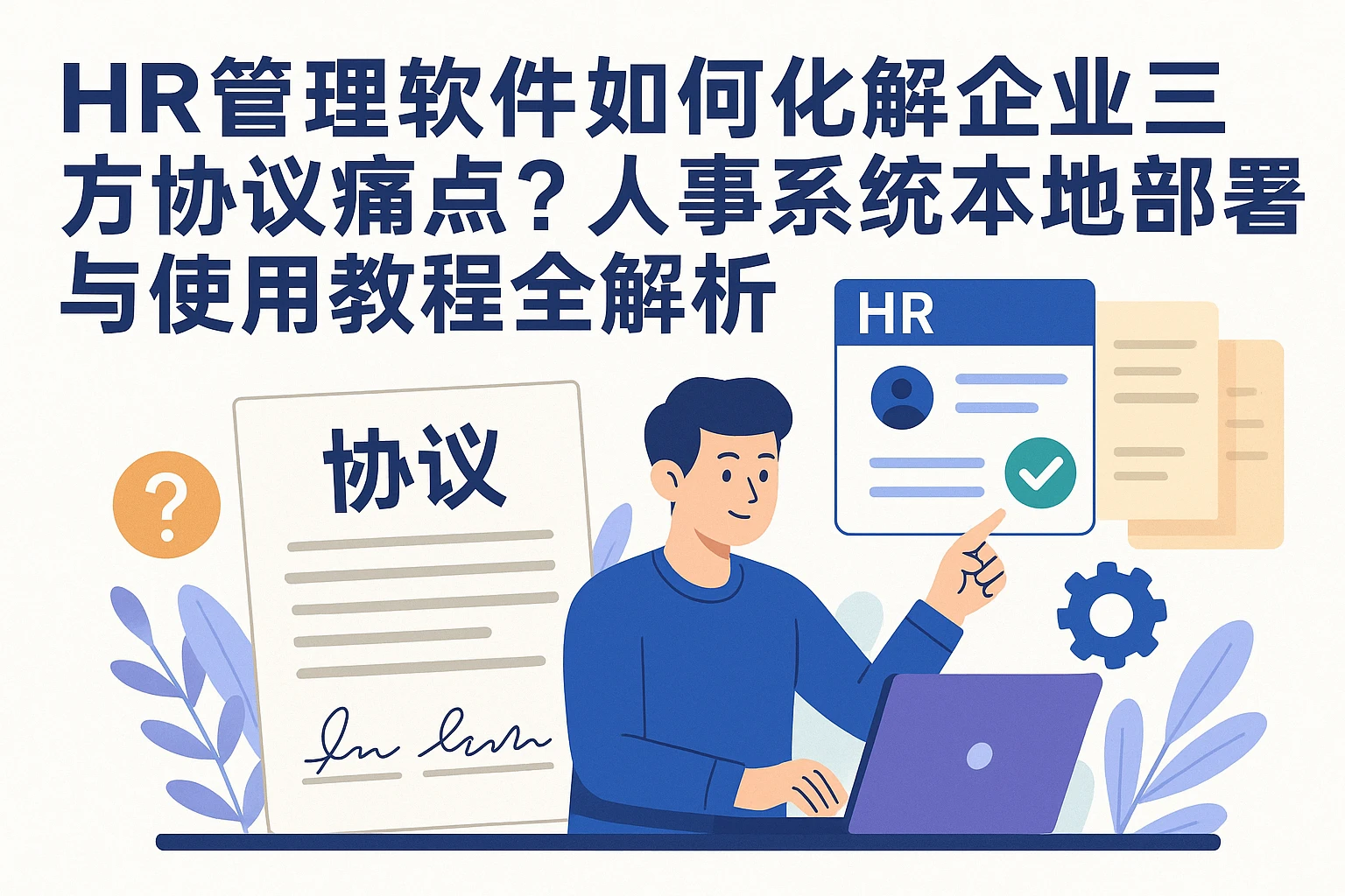 HR管理软件如何化解企业三方协议痛点？人事系统本地部署与使用教程全解析