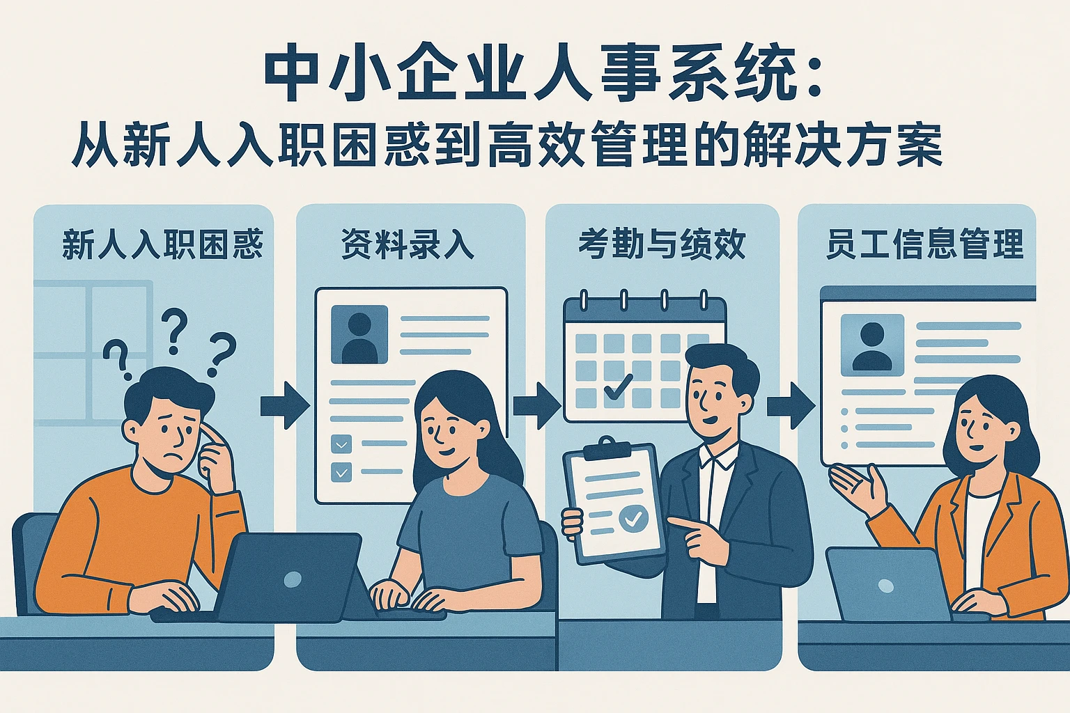 中小企业人事系统：从新人入职困惑到高效管理的解决方案
