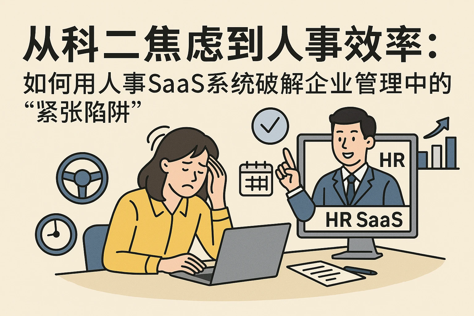 从科二焦虑到人事效率：如何用人事SaaS系统破解企业管理中的“紧张陷阱”