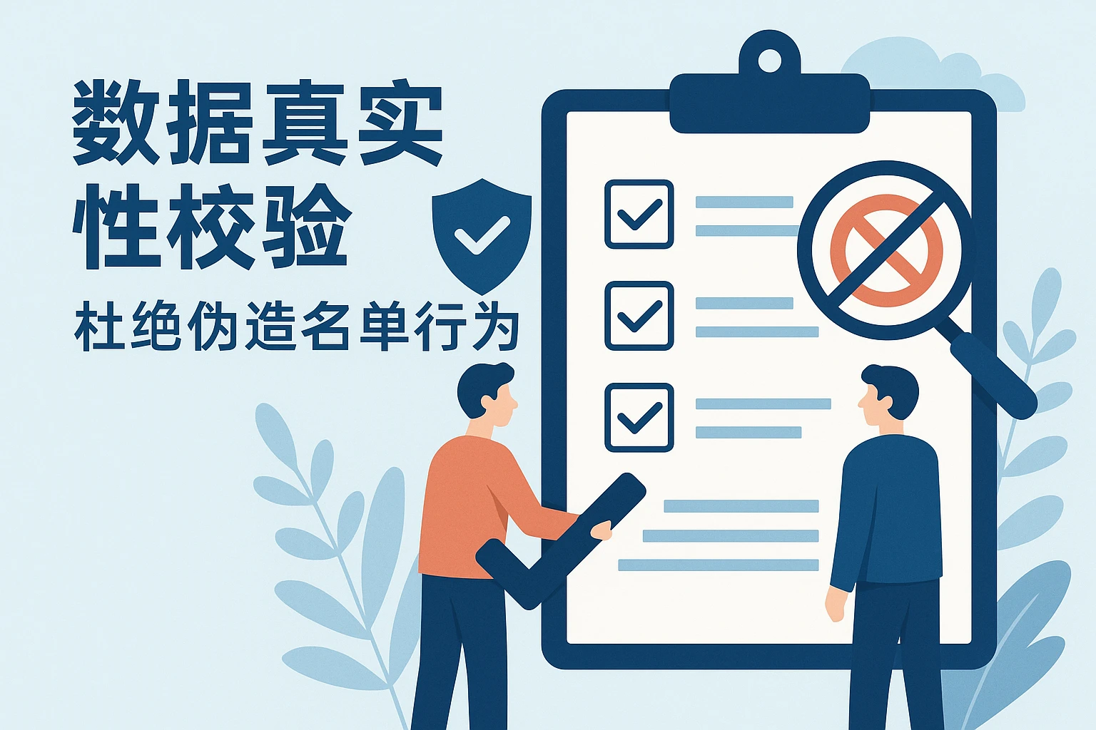 2. 数据真实性校验，杜绝伪造名单行为