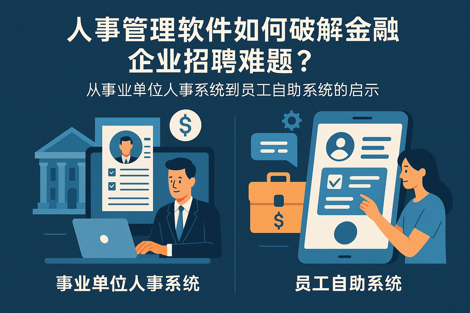 人事管理软件如何破解金融企业招聘难题？——从事业单位人事系统到员工自助系统的启示