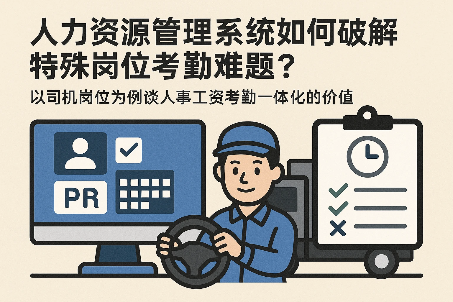 人力资源管理系统如何破解特殊岗位考勤难题？以司机岗位为例谈人事工资考勤一体化的价值