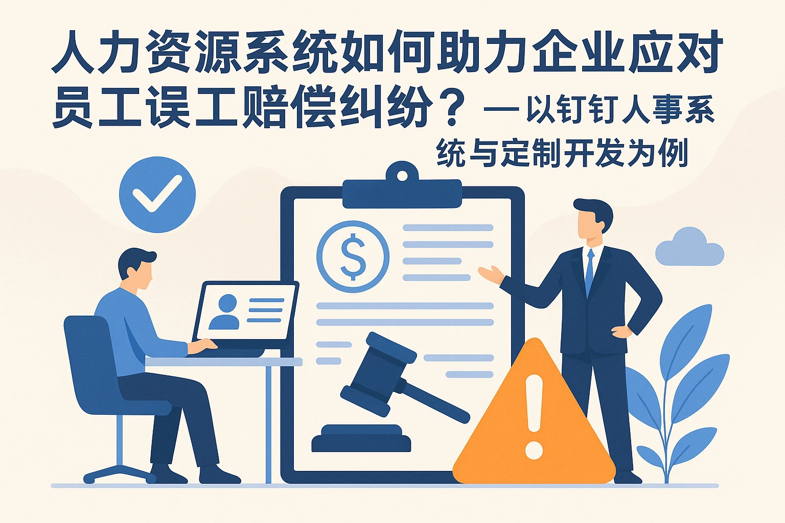 人力资源系统如何助力企业应对员工误工赔偿纠纷？——以钉钉人事系统与定制开发为例